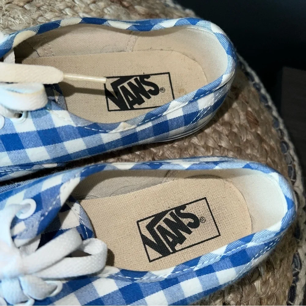 Vans Gingham Checked Lace Up Sneakers - Picture 4 of 7